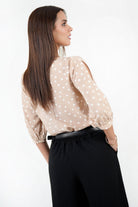 Blusa Manga 3/4 Abullonada