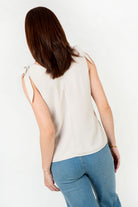 Blusa Gasa Crepé con Lazos en los Hombros