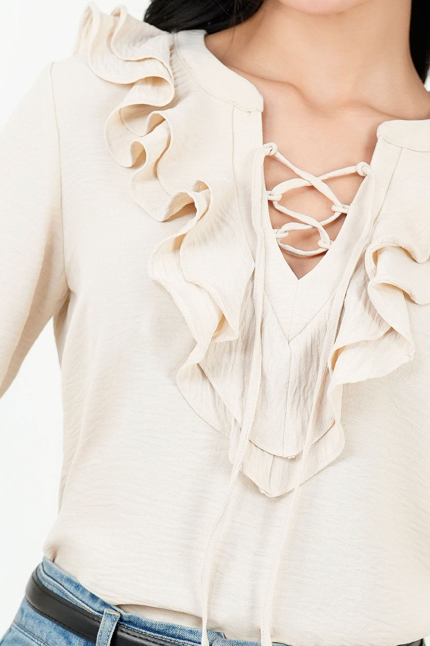 Blusa Manga Larga Estilo Boho