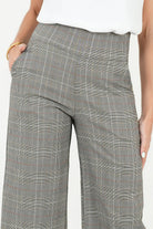 Pantalón Palazo Stone Pretina Elasticada con Bolsillos