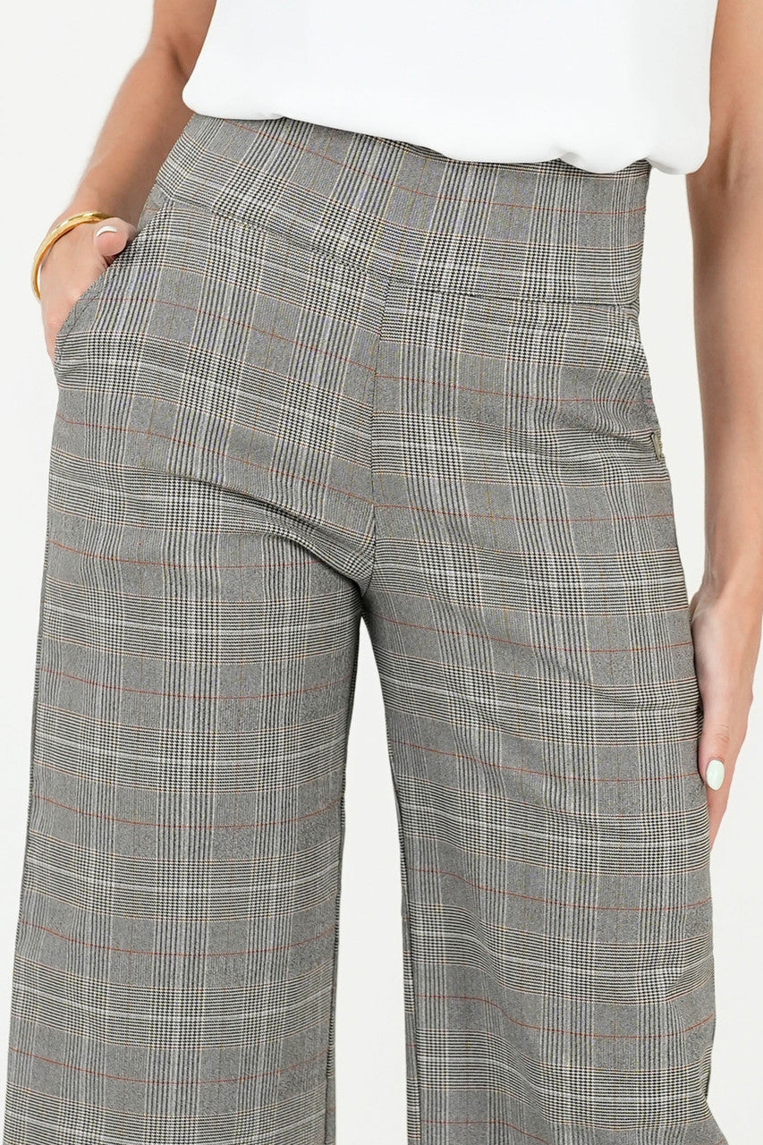 Pantalón Palazo Stone Pretina Elasticada con Bolsillos