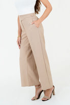 Pantalón Palazo con Pretina Cruzada