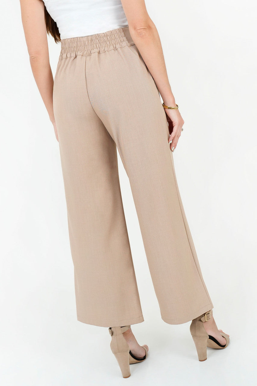 Pantalón Palazo con Pretina Cruzada