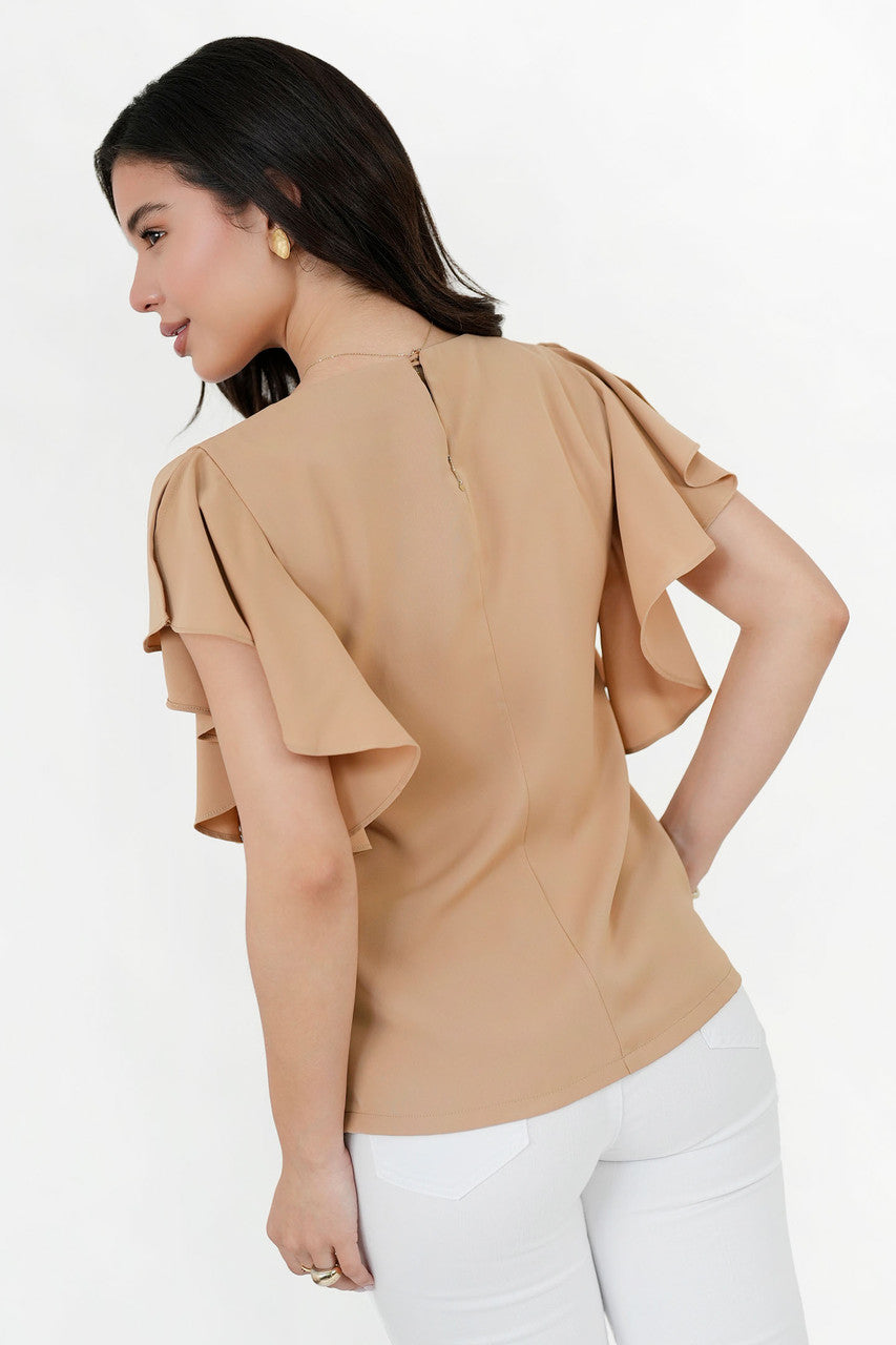 Blusa Seda Pocka Escote V