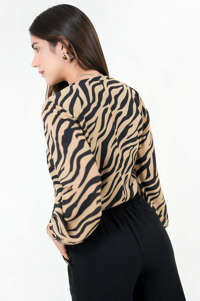 Blusa Manga Larga Gasa Crepe