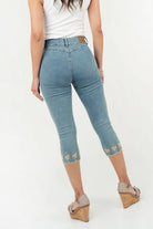 Pantalón Pescador Denim Bordado