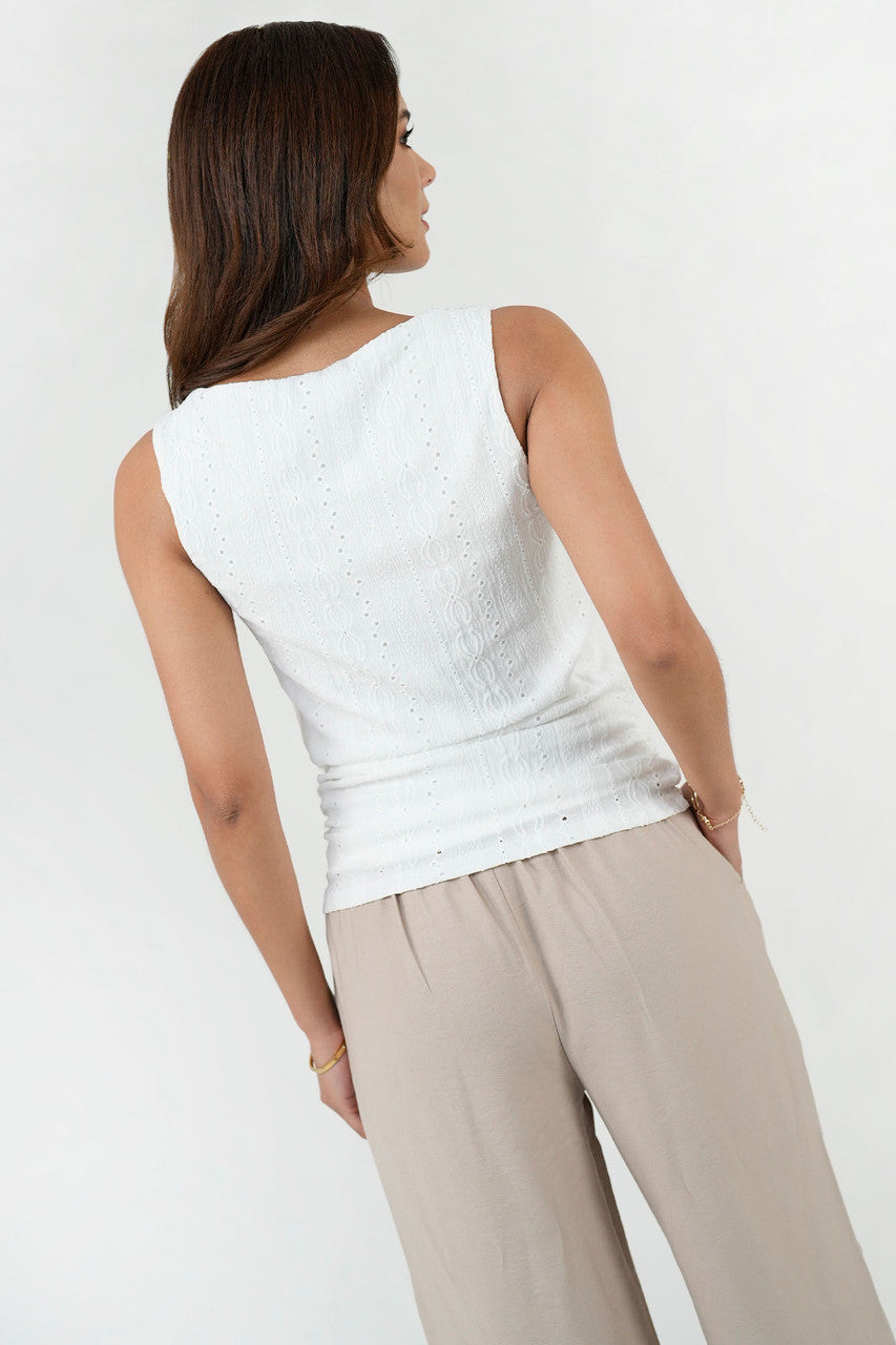 Polo Jacquard Labrado Aruna Escote Ojal