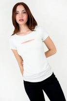 Polo Escuba Crepé Lurex con Abertura Ojal
