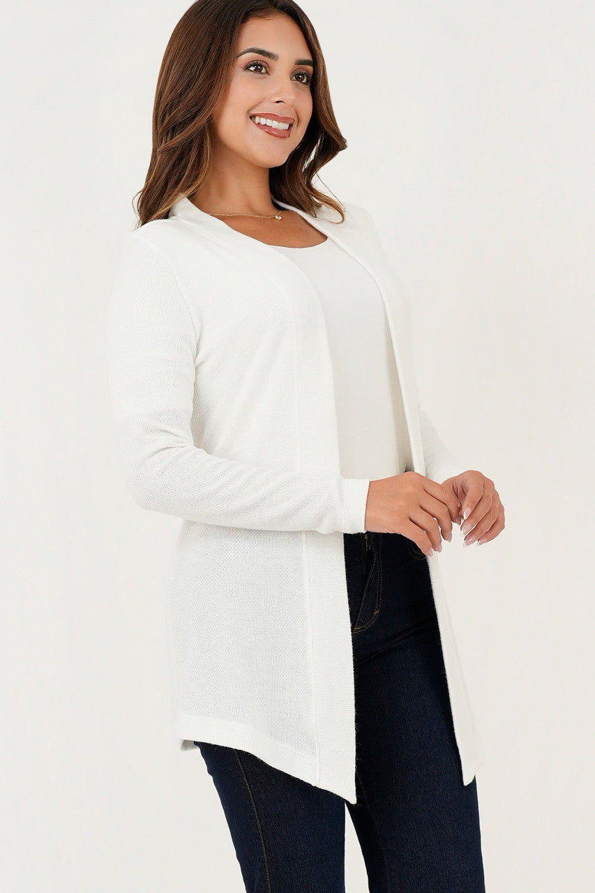 Cardigan manga larga