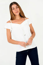 Blusa Vienna Labrada Off Shoulder Escote V