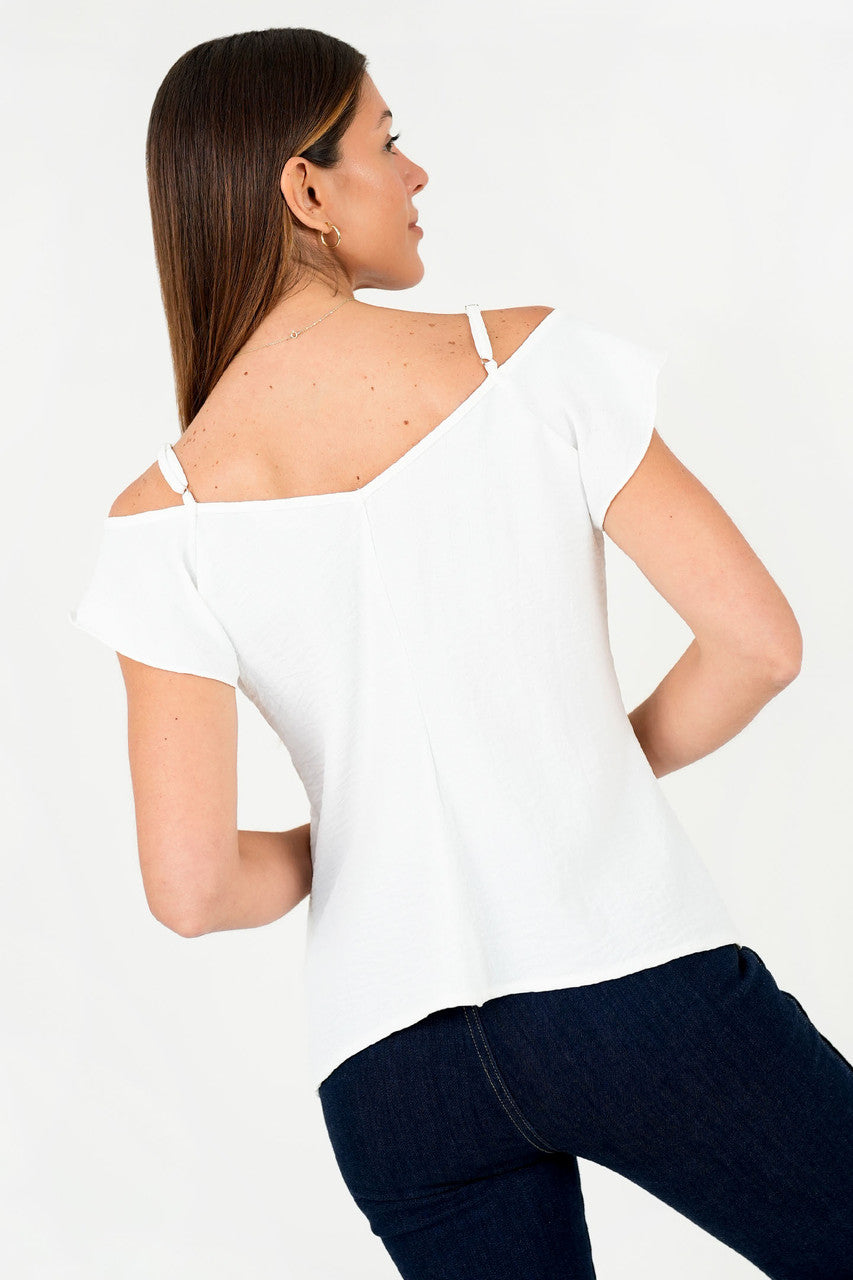 Blusa Vienna Labrada Off Shoulder Escote V