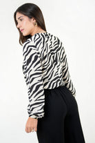 Blusa Manga Larga Gasa Crepe