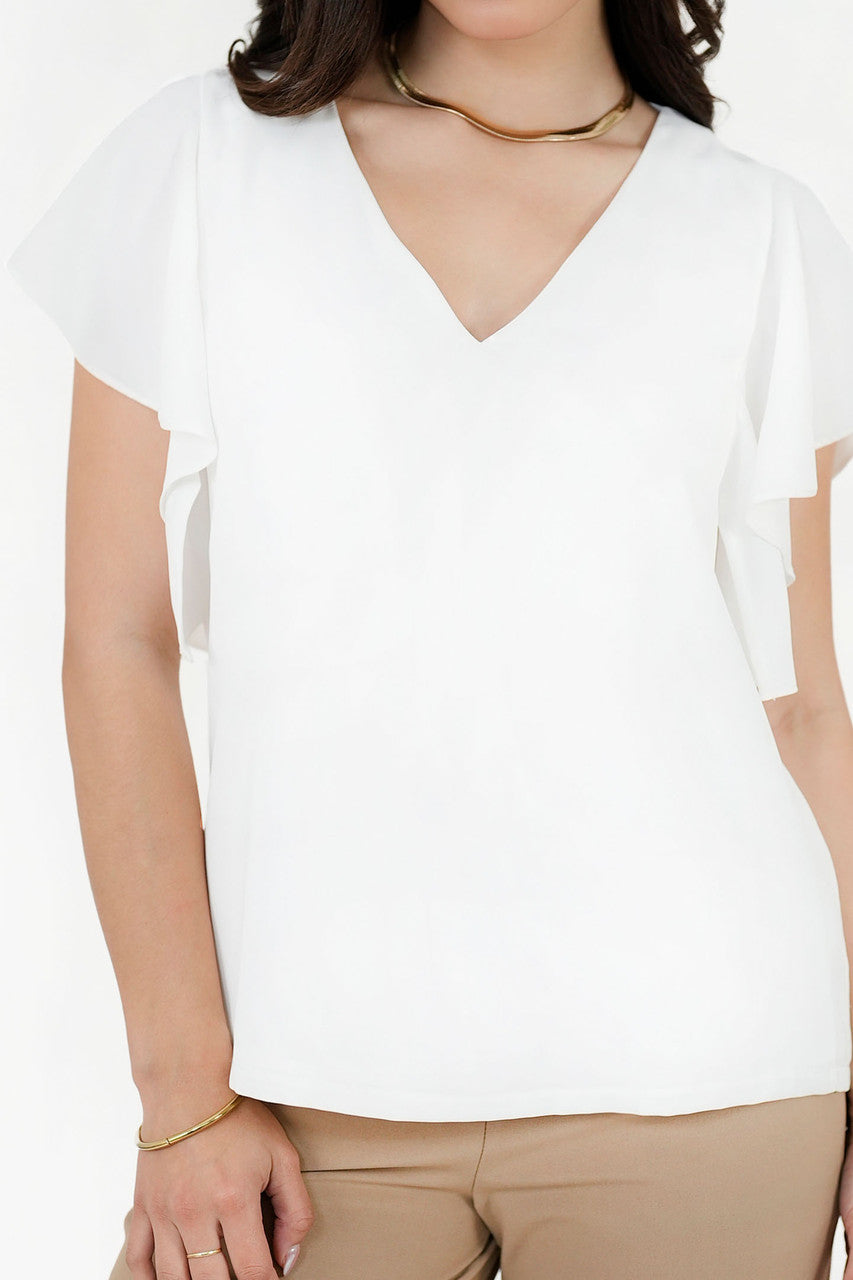 Blusa Seda Pocka Escote V