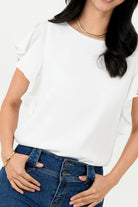 Blusa Gasa Hindú Manga Mariposa Escote Ojal