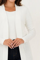 Cardigan manga larga
