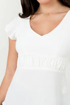 Blusa Vienna Chanel Manga Campana Escote V