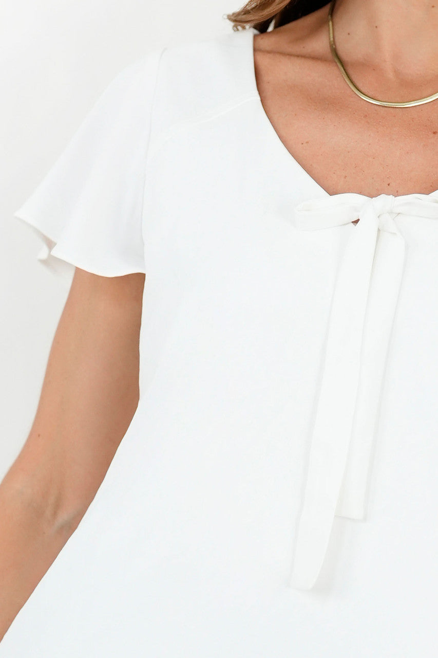 Blusa Manga Corta Campanita Seda Licrada
