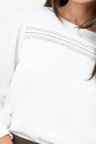 Blusa Manga Larga Gasa Crepe