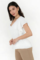 Blusa Seda Pocka Escote V