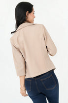 Chaqueta Manga 3/4 con Solapa de Muesca