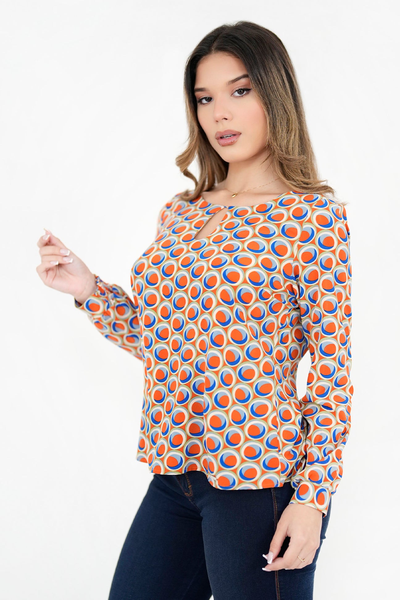 Blusa Manga Larga Puño Regulable Elasticado