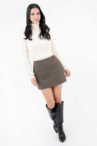 Minifalda Short de Corte Recto