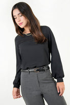 Blusa Manga Larga Gasa Crepe