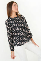 Blusa Manga Larga Gasa Estampada