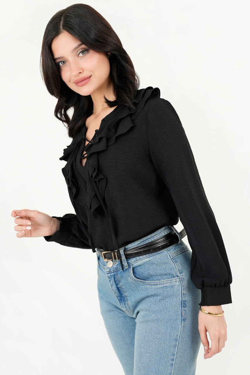 Blusa Manga Larga Estilo Boho