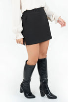 Minifalda short en Catania Rosse con bolsillos