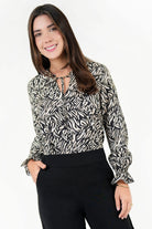 Blusa Manga Larga Bali Estampado