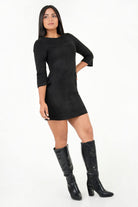 Vestido Corto Suede