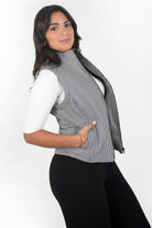 Chaleco corto acolchado Mini Vichi con cuello alto