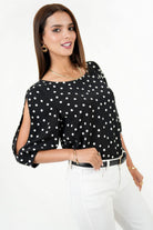 Blusa Manga 3/4 Abullonada