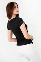 Polo Escuba Crepé Lurex con Abertura Ojal
