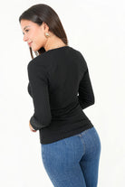 Polo Manga Larga con Corte Corset