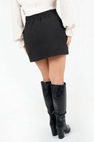 Minifalda short en Catania Rosse con bolsillos