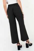 Pantalón Palazo con Pretina Elasticada y Presillas