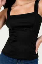 Top Licra Spandex Tira Ancha Escote Cuadrado Corset