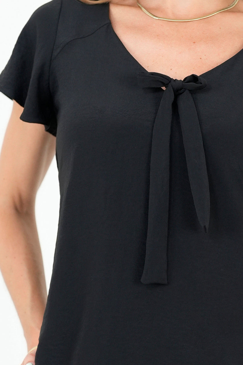 Blusa Manga Corta Campanita Seda Licrada
