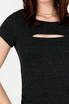 Polo Escuba Crepé Lurex con Abertura Ojal