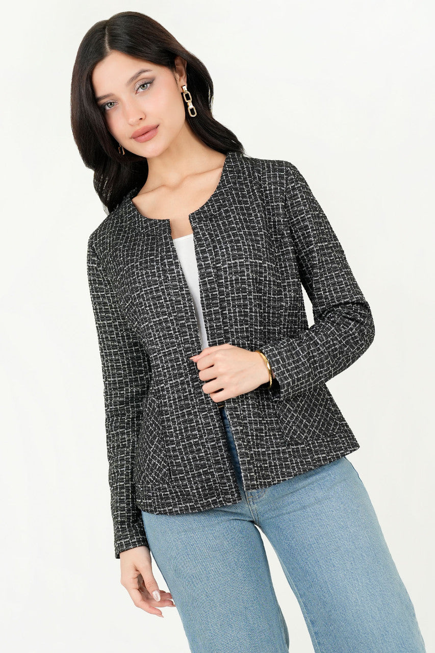 Chaqueta Chanel Bouclé con Cuello Neru Anatómico