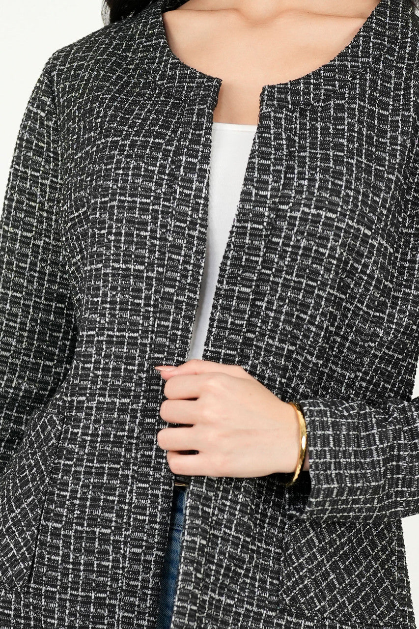 Chaqueta Chanel Bouclé con Cuello Neru Anatómico
