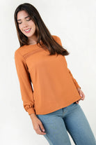 Blusa Manga Larga Gasa Crepe