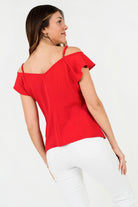 Blusa Vienna Labrada Off Shoulder Escote V