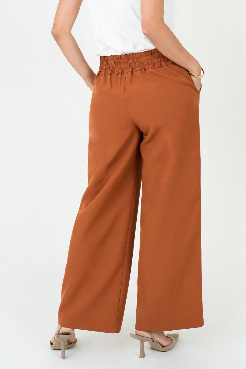 Pantalón Palazo Catania con Bastones Decorativos