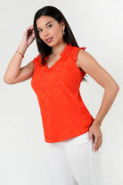 Blusa Seda Hindú Escote V con Cuello Neru