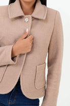Chaqueta Corta Paño Carnero con Cuello Sport