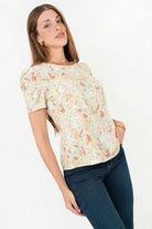 Blusa Vienna Lino Manga Princesa Escote Ojal