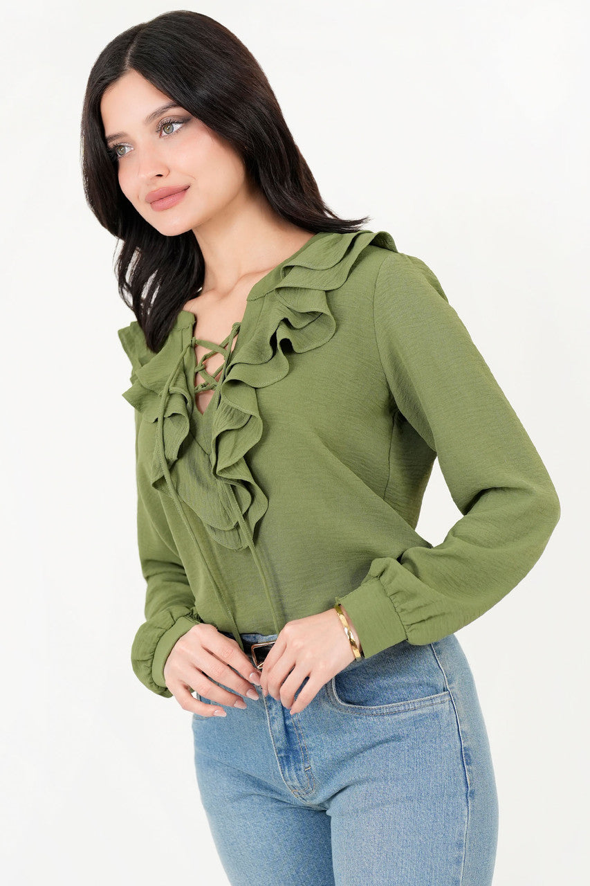 Blusa Manga Larga Estilo Boho
